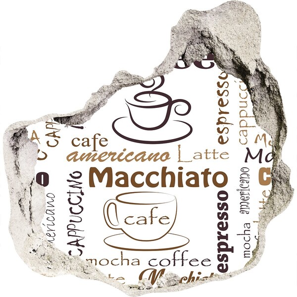 3d-s lyukat fali matrica Kávézó sarok