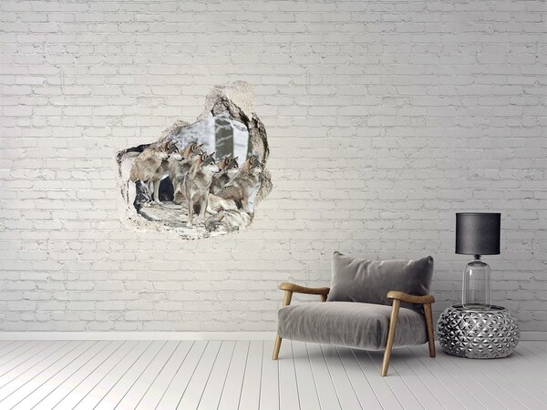 3d-s lyukat fali matrica Farkasok természetes élőhelyükön