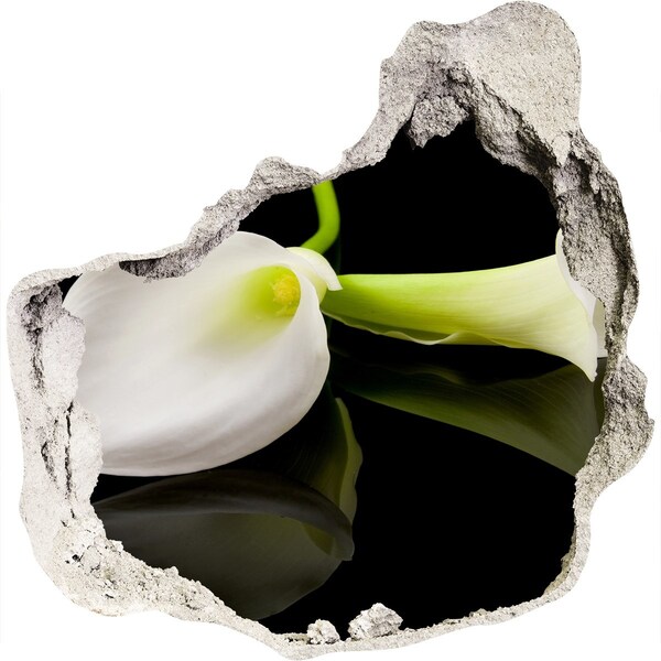 3d-s lyukat fali matrica Virág betonban