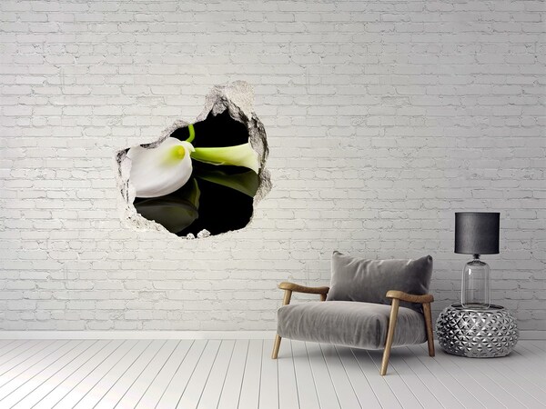 3d-s lyukat fali matrica Virág betonban