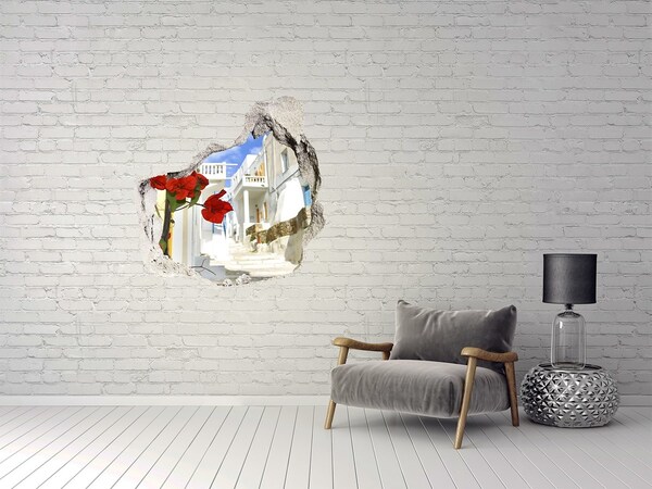 3d-s lyukat fali matrica Görögország bájos utcái