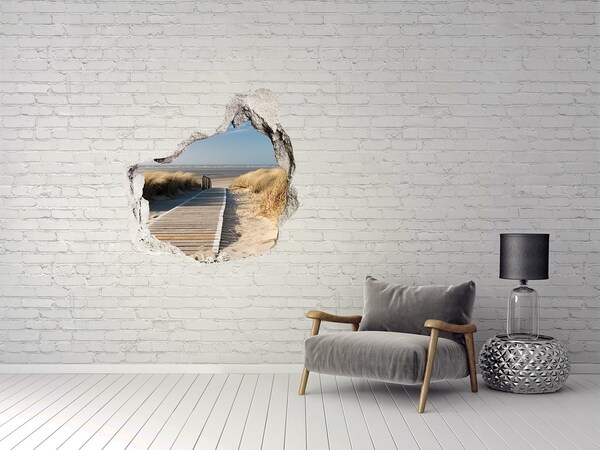 3d-s lyukat fali matrica Útjelző a strandra