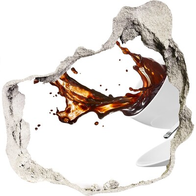 3d-s lyukat fali matrica Kávé ömlik ki egy lyukon keresztül a falon