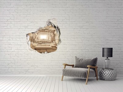 3d-s lyukat fali matrica Fából készült labirintus a falban