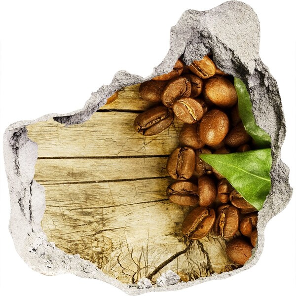 3d-s lyukat fali matrica Kávé egy betonlyukban