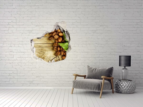 3d-s lyukat fali matrica Kávé egy betonlyukban