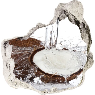 3d-s lyukat fali matrica Kókuszdió a vízsugárban