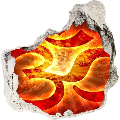 3d-s lyukat fali matrica Tűz a fal szívében