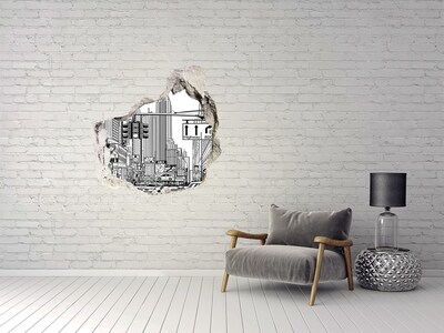 3d-s lyukat fali matrica New York-i utcák