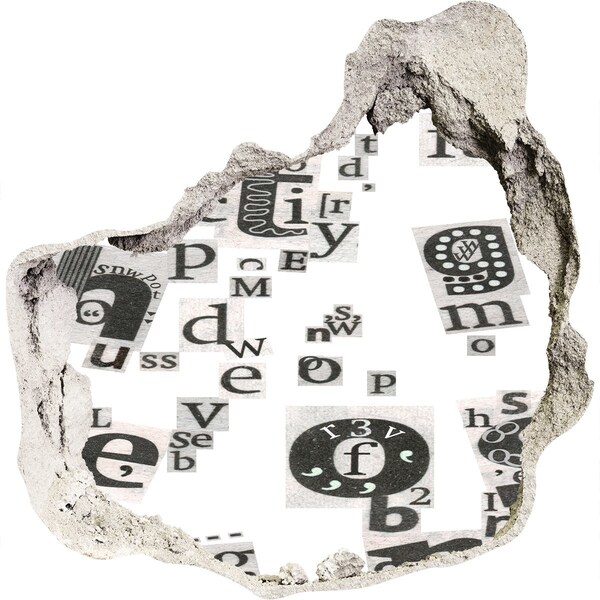 3d-s lyukat fali matrica Irodalmi lyuk a falban