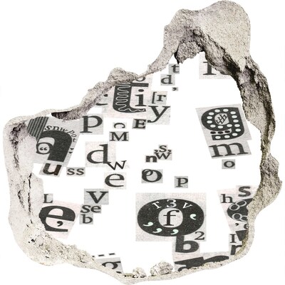 3d-s lyukat fali matrica Irodalmi lyuk a falban