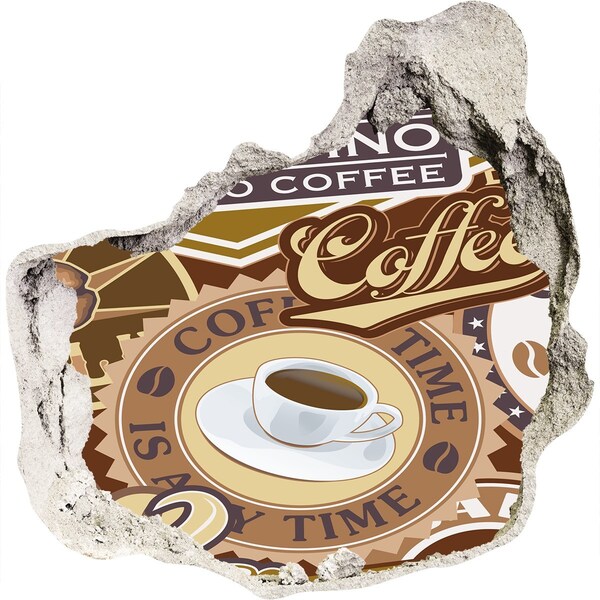 3d-s lyukat fali matrica Kávé élvezet