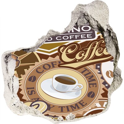 3d-s lyukat fali matrica Kávé élvezet