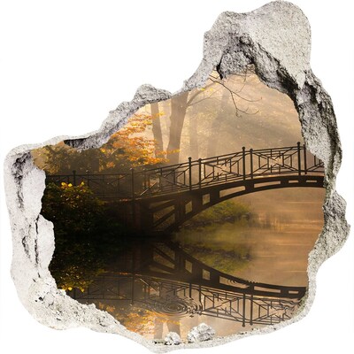 3d-s lyukat fali matrica Régi híd ősszel