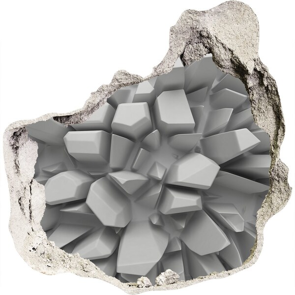 3d-s lyukat fali matrica Törött kristályfal