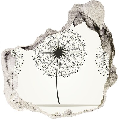 3d-s lyukat fali matrica Pitypangok a falnak