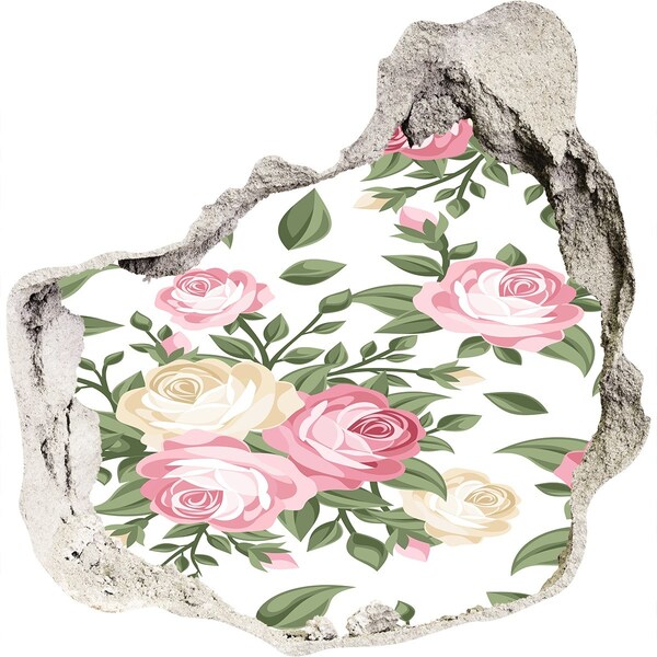 3d-s lyukat fali matrica Lyuk a falban virágoskert