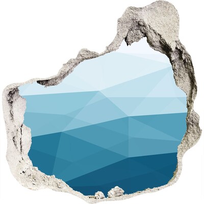 3d-s lyukat fali matrica A víz alatti világ a lyukban