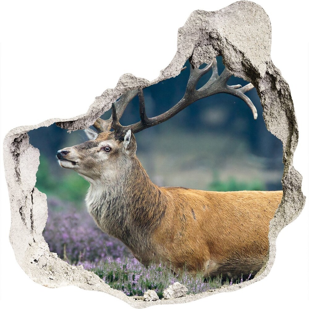 3d-s lyuk vizuális effektusok matrica Deer levendula