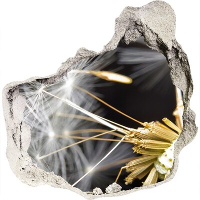 3d-s lyuk vizuális effektusok matrica Virágálom egy lyukon keresztül a falon