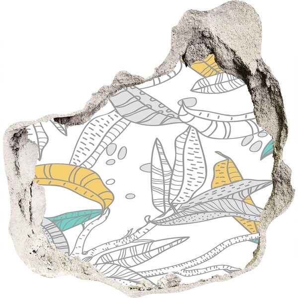 3d-s lyuk vizuális effektusok matrica Egy trópusi oázis a beton közepén