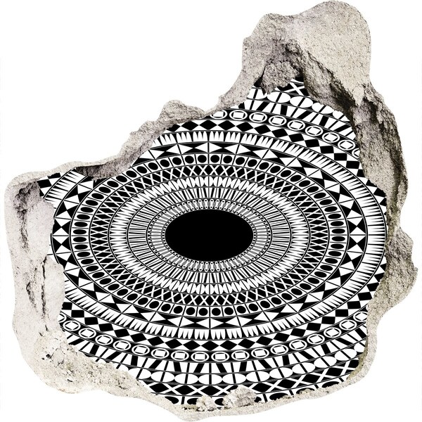 3d-s lyuk vizuális effektusok matrica Absztrakt minta a falon