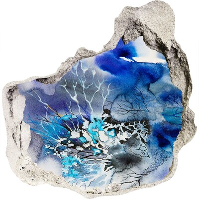 3d-s lyuk vizuális effektusok matrica A víz alatti világ a lyukban