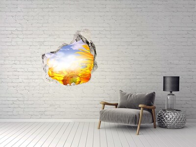 3d-s lyuk vizuális effektusok matrica Napraforgók a napfényben