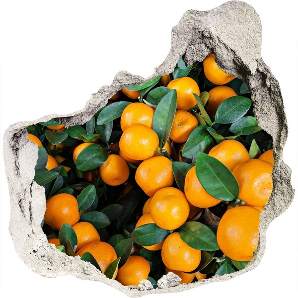 3d-s lyuk vizuális effektusok matrica Gyümölcs a narancsos kertben