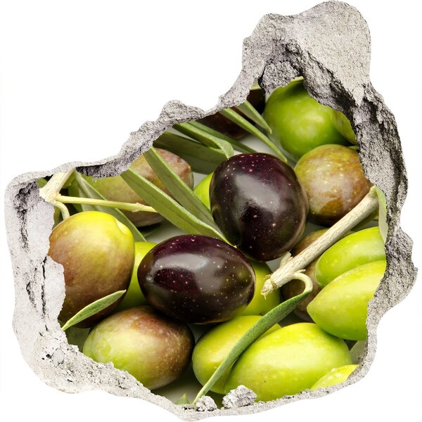 3d-s lyuk vizuális effektusok matrica Olajbogyók betonban