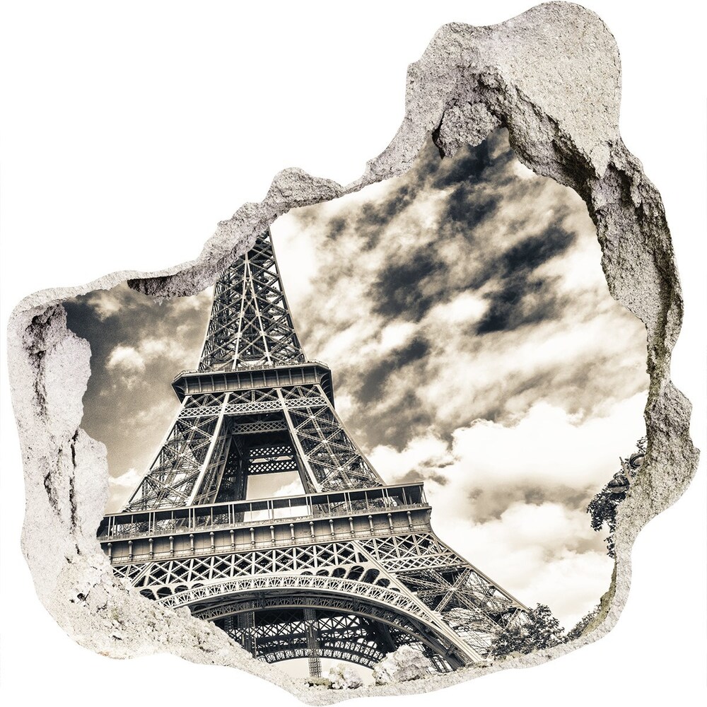 3d-s lyuk vizuális effektusok matrica Eiffel-torony párizs