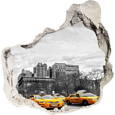 3d-s lyuk vizuális effektusok matrica New york-i taxi