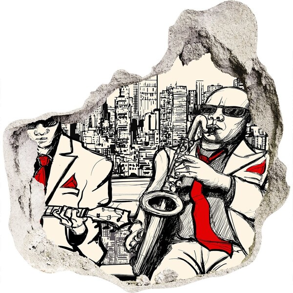 3d-s lyuk vizuális effektusok matrica Jazzélet a városban