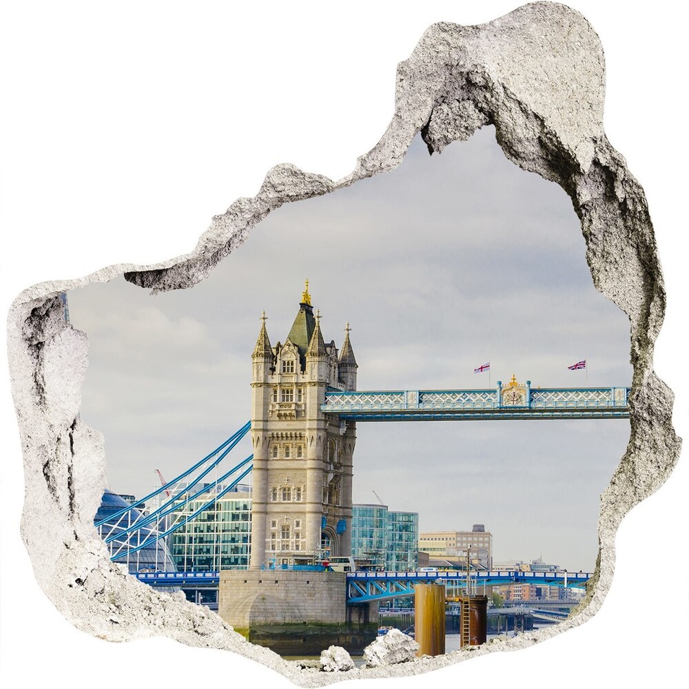 3d-s lyuk vizuális effektusok matrica Thames london
