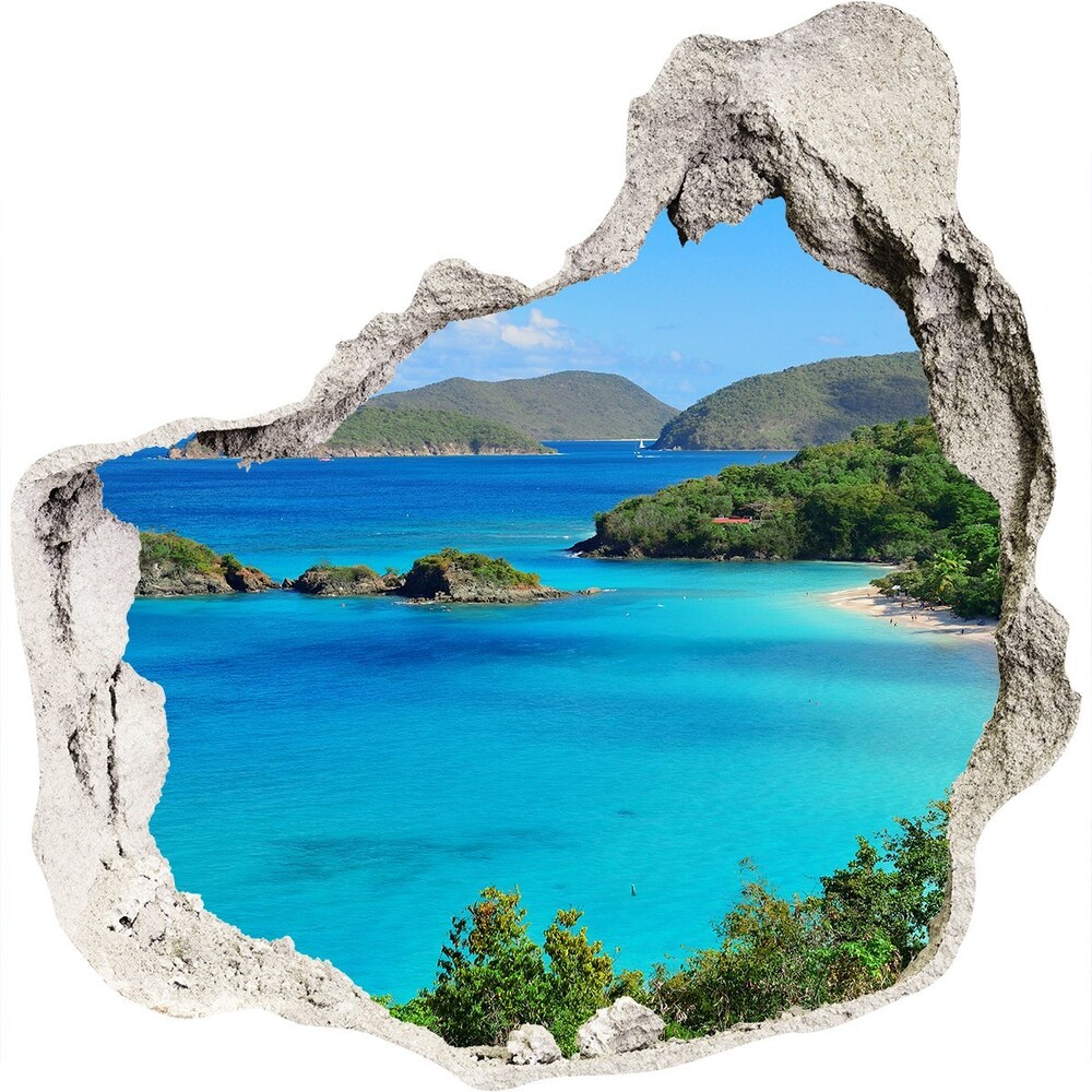 3d-s lyuk vizuális effektusok matrica Virgin-szigetek