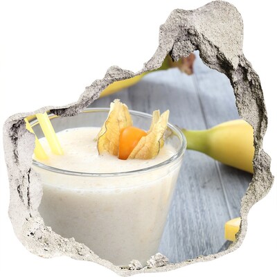 3d-s lyuk vizuális effektusok matrica Lyuk a falban gyümölcskoktél