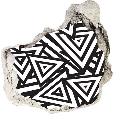 3d-s lyuk vizuális effektusok matrica Absztrakt geometrikus minták