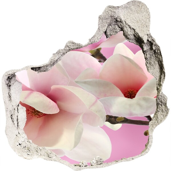 3d-s lyuk vizuális effektusok matrica Virágos álom a fal mögött