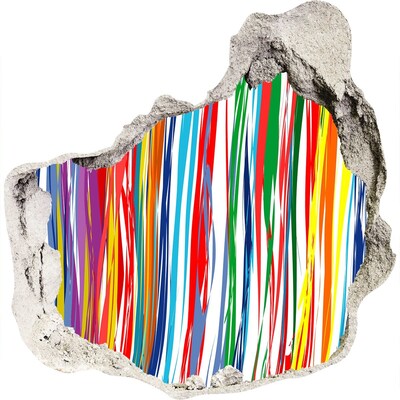 3d-s lyuk vizuális effektusok matrica A kreativitás színes robbanása