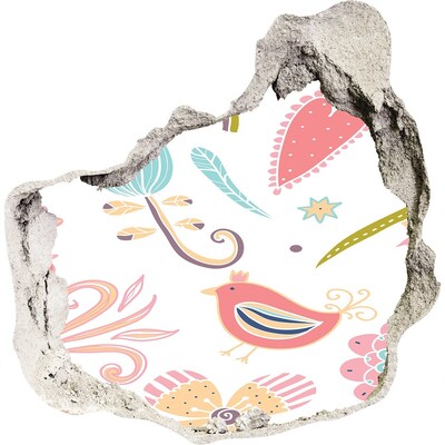 3d-s lyuk vizuális effektusok matrica A színes világ a lyuk mögött