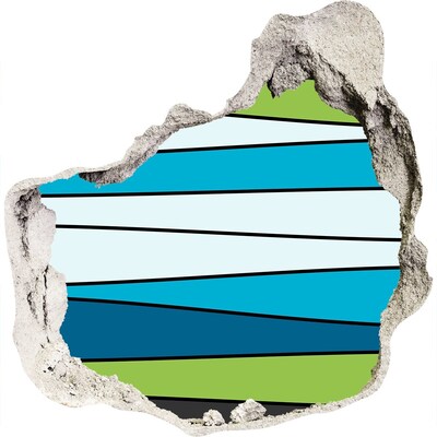 3d-s lyuk vizuális effektusok matrica A fal absztrakt belseje