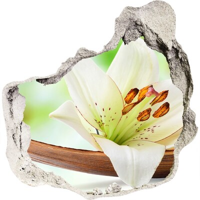 3d-s lyuk vizuális effektusok matrica Virágos oázis betonban