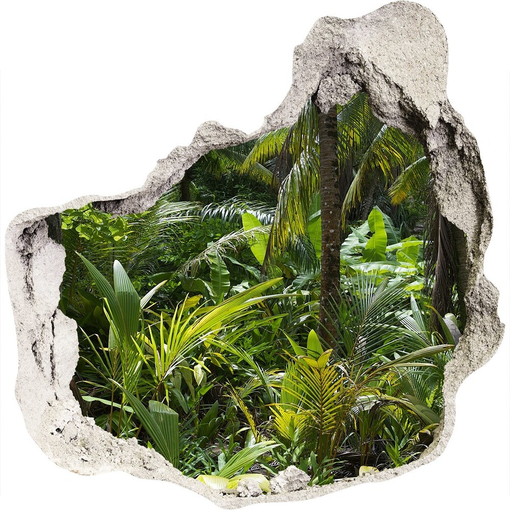 3d-s lyuk vizuális effektusok matrica Trópusi erdő