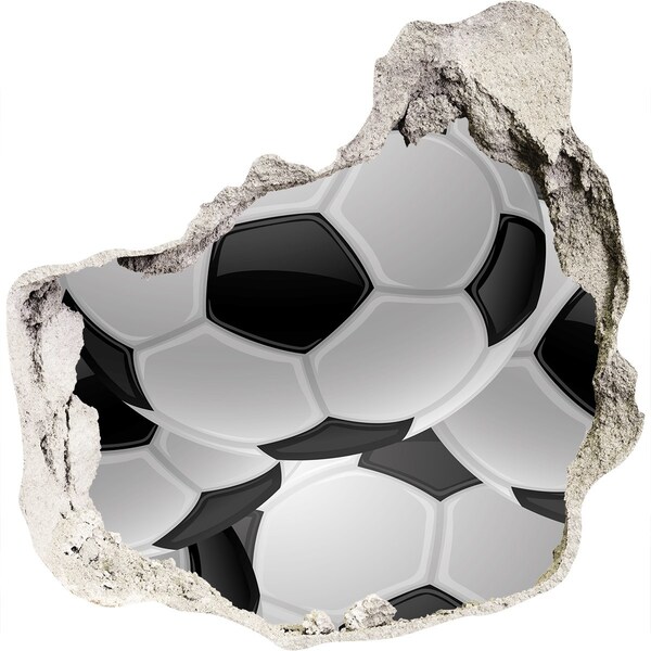 3d-s lyuk vizuális effektusok matrica Futball illúzió a falon