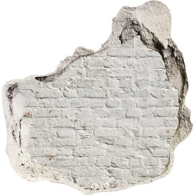 3d-s lyuk vizuális effektusok matrica Sérült téglafal