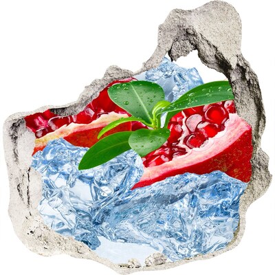 3d-s lyuk vizuális effektusok matrica Gyümölcsös oázis jéggel