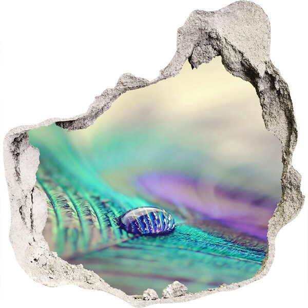 3d-s lyuk vizuális effektusok matrica Egy csepp a pávatollon