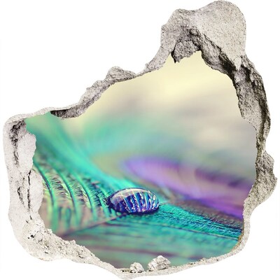 3d-s lyuk vizuális effektusok matrica Egy csepp a pávatollon