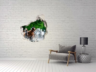 3d-s lyuk vizuális effektusok matrica Egy lócsordát szökésben