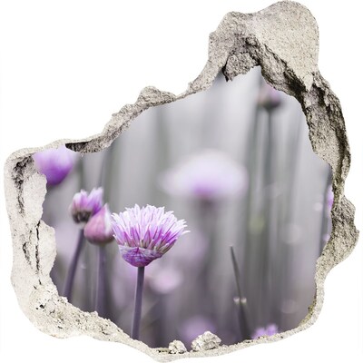 3d-s lyuk vizuális effektusok matrica Virágok metélőhagyma